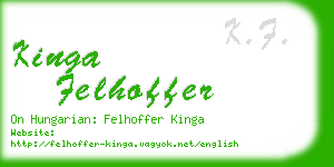 kinga felhoffer business card